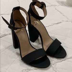 Brand new ankle block heel sandals